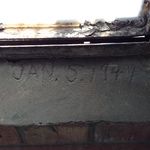 Window sill date of 2nd Floor expansion