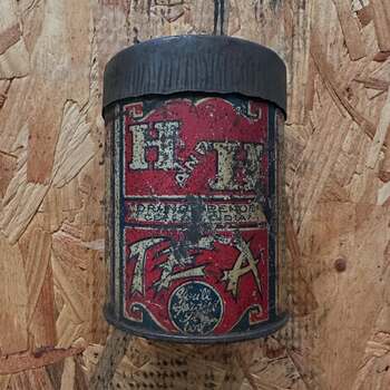 Early H and H Tea tin